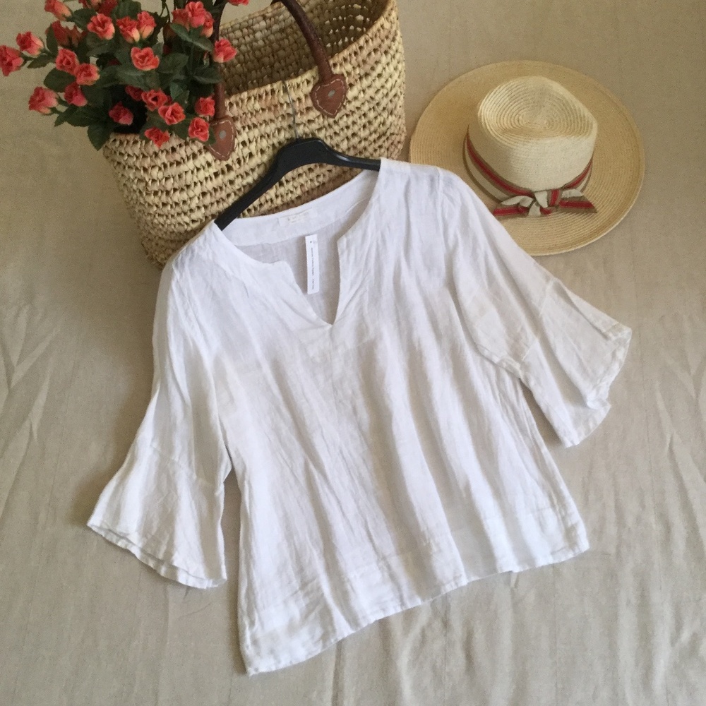 Italian linen tops